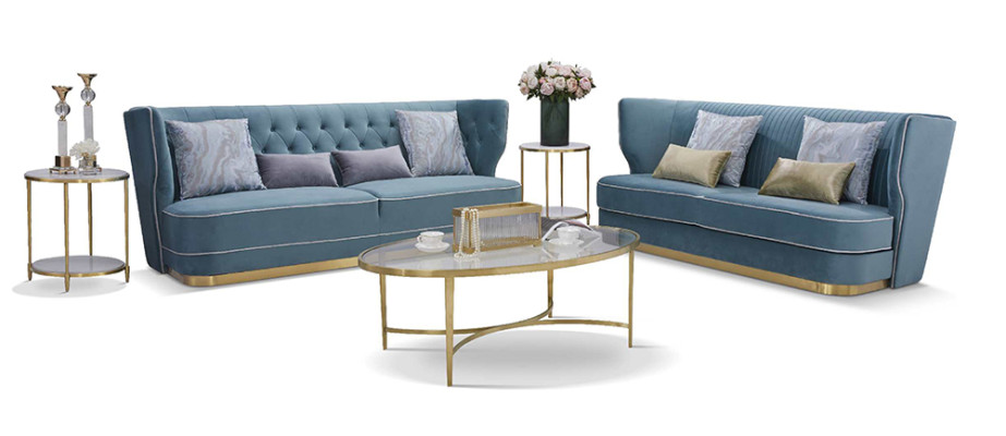 Design Luxury Couch 3 Seater Upholstery Sofa - Italian Style Living room Furniture