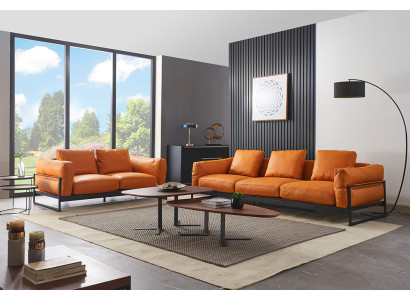 Designer Sofa Sofa set 3+2 Seater Couch Upholstery Suite Italian Furniture