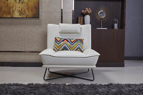 Luxury Chair Upholstery Cocktail Relax Lounge Club Chairs Furniture Design Armchair White