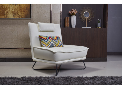 Luxury Chair Upholstery Cocktail Relax Lounge Club Chairs Furniture Design Armchair White