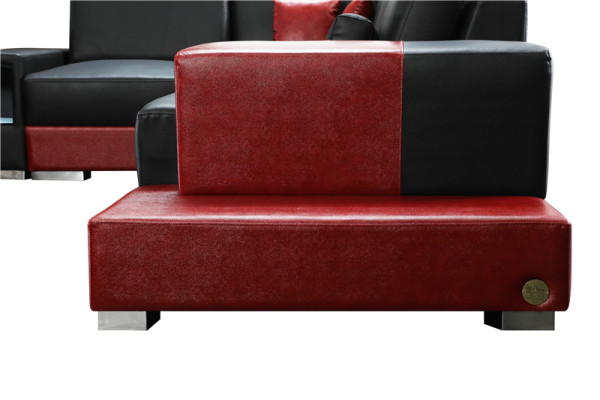 Couch Corner sofa Leather Living landscape Suite Design Modern Sof L-shape Coffee table
