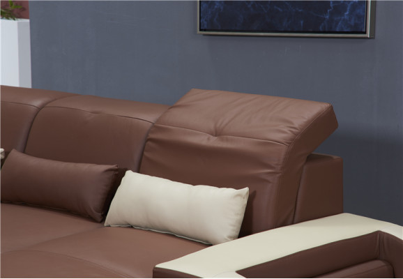 Living landscape U-shape xxl Corner sofa Sofa Couch Upholstery Suite Leather Sofas Corner