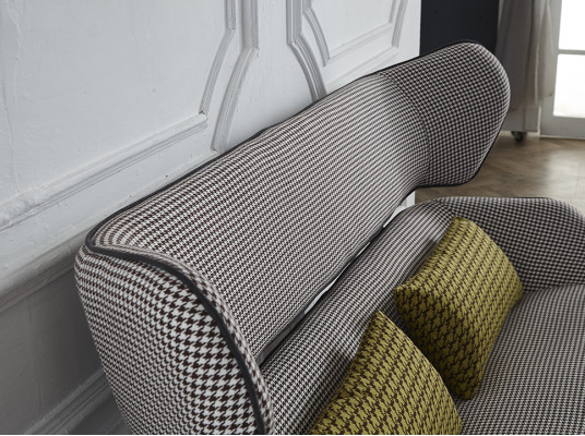 Upholstered bench Bench seat Stool Bench seat Seat furniture Design Sofa Fabric Relax Couch 130cm