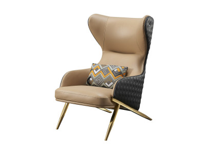 Armchair Relax Leather Lounge Club Upholstery Design Couch Sofa Seater Luxury Beige new