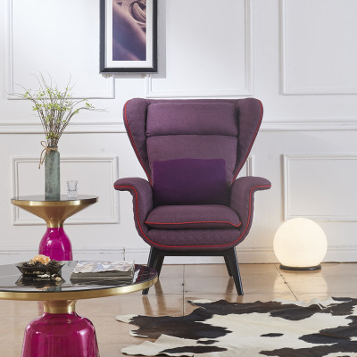 Armchair Design Couch Sofa Seater Luxury Ears Seat Relax Leather Lounge Club Upholstery