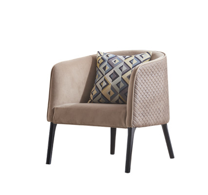 Luxury Chair Upholstery Cocktail Relax Lounge Club Chairs Furniture Design Armchair Beige