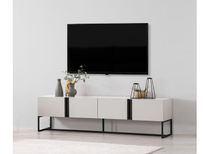 Sideboard TV stand Wardrobe TV cabinet Lowboard Living room White Wood Modern