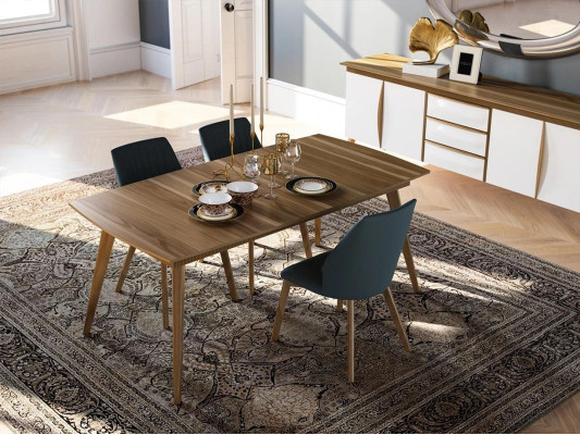 Dining set Design Dining room Furniture White Luxury Set Dining table 4x Chairs Sideboard