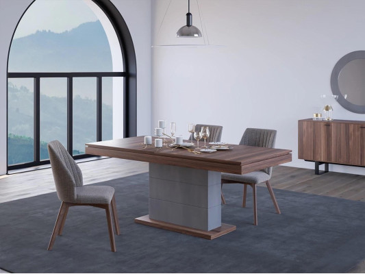 Dining set Dining room Furniture Dining table 4x Chairs Luxury Sideboard with Mirror
