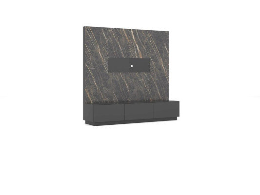 Modern Gray Luxury Wall unit Wooden furniture Designer Living room furniture Furnishings