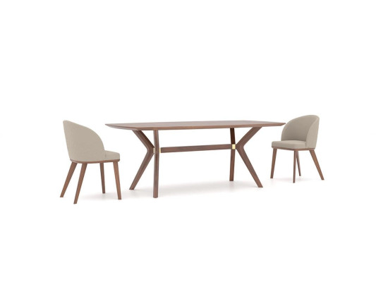 Dining room Dining set Dining table 4x Chairs Luxury Furnishings Modern Design