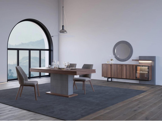Complete Dining room Dining table 4x Chairs Modern Furniture Design new Furnishings
