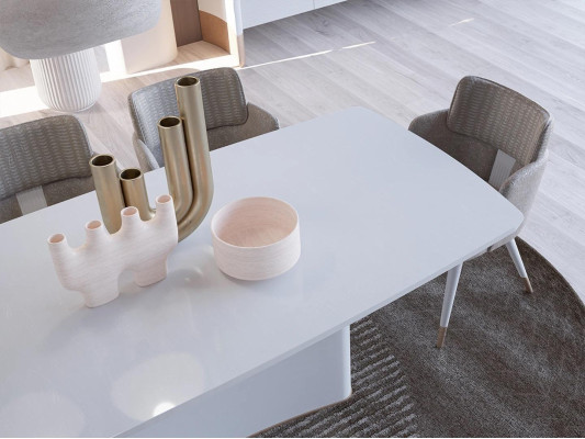 Dining room Design Dining table Modern Furniture White Table new Luxury Tables 240x110