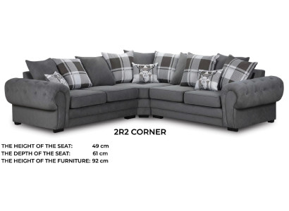 Fabric sofa Luxury Fabric Corner suite Living room Corner sofa Sofas L-shape Sofa Corner