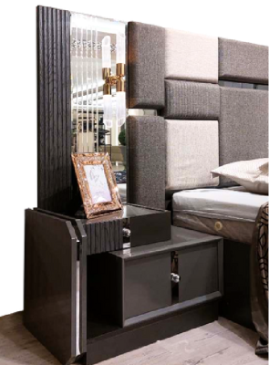 Bedroom Luxury Double bed 2x Bedside tables Complete's Modern Furnishings