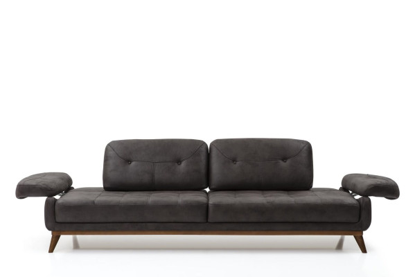 Gray-Yellow Sofa set 3+3+1 Seater Luxury Upholstered furniture Living room Set