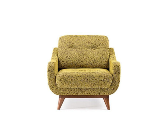 Luxurious Yellow Armchair Upholstered furniture Living room Single Seater 1-Seater new