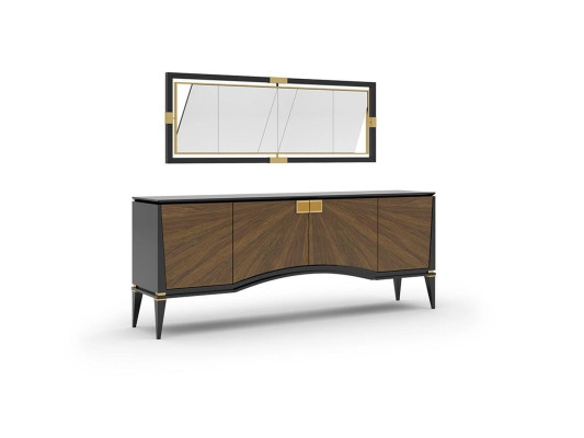 Luxury Modern Furniture Dining room Dining table Design 4x Chairs Dining set Sideboard
