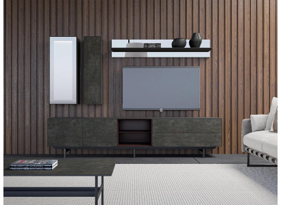 Wall unit Modern TV lowboard hanging display case Luxury Wall shelf Living room furniture