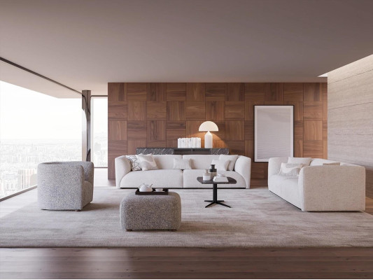 Upholstered furniture Living room Four-seater Sofa Couch Three-seater Furnishings Armchair new