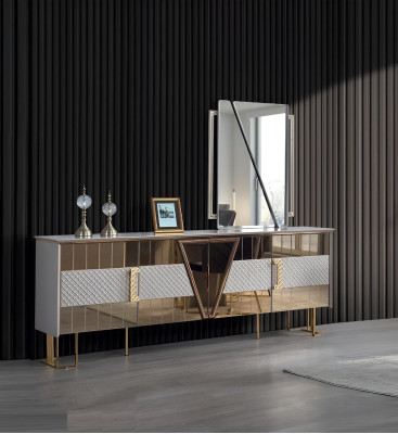 Modern Sideboard Dining room Furniture luxury Furnishings new Mirror