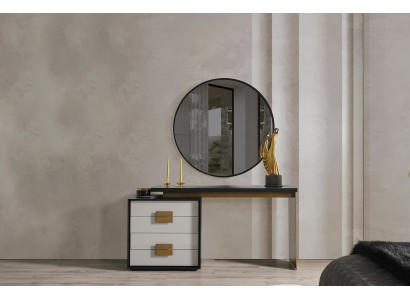 Bedroom Stylish Set Designer Dressing Table Luxury Mirror 2pcs