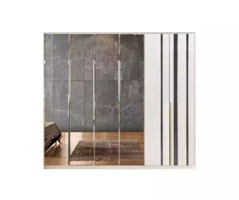Wardrobe Luxury Bedroom Wood Wardrobe Glass Cabinet Furniture Design