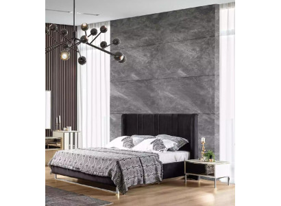 Bedroom Bed 2x Bedside tables Luxury Furniture 3pcs. Modern Beds new