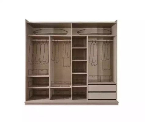 Wardrobe Luxury Bedroom Wood Wardrobe Glass Cabinet Furniture Design