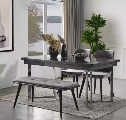 Complete Set Dining table 4x Chairs Dining room Set Ess Group Sideboard 8pcs
