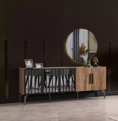 Dining set Dining set n Set Table 8 pieces. Set Sideboard 4x Chairs Group