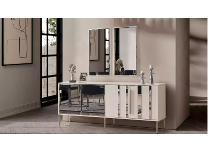 Luxury Sideboard with Mirror White Chest of drawers Modern Furniture Design Set new