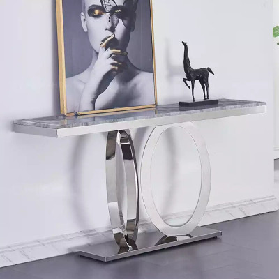 Designer Luxury Console Table Consoles Tables stainless steel with Glass Design