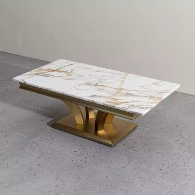 Coffee table Design Living room Luxury Coffee tables Tables Furniture Gold 115x70