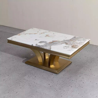 Coffee table Design Living room Luxury Coffee tables Tables Furniture Gold 115x70
