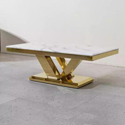 Coffee table Design Table Living room Luxury Coffee tables Furniture 130x70 Metal