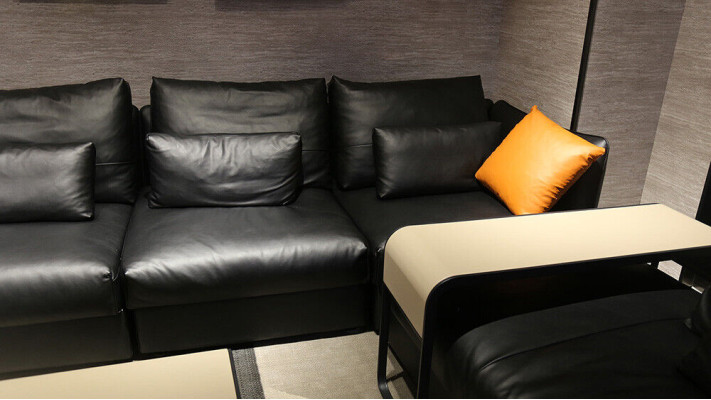 Italian Leather Style Living room Furniture Corner sofa Sofa Upholstery Suite Corner sofa