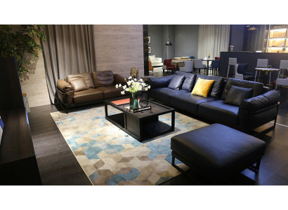 exclusive Sofa set 3+2 Seater Leather Stool Upholstery Living room Suite