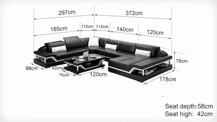 Corner suite Corner sofa Upholstery Corner sofa 2-piece set new Modern Living room