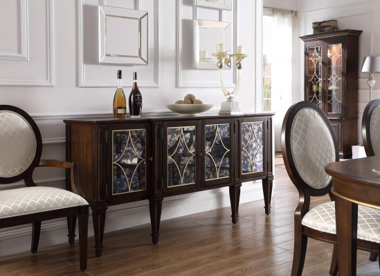 Table 4x Chairs 2x Chairs Sideboard 8-piece Dining room Set Group Suite