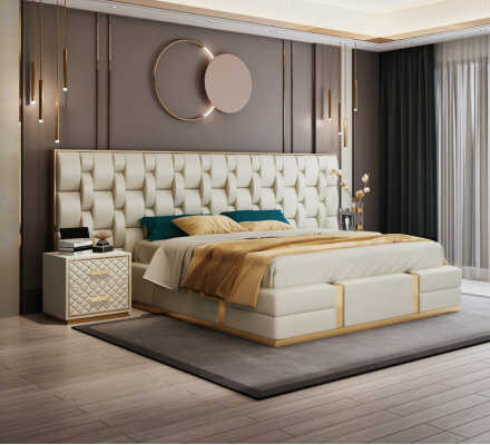Bed Upholstery Design Luxury Double Beds Sleep Room Hotel Bed new