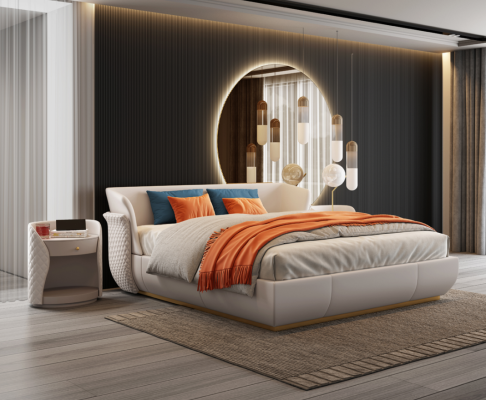 Bed Upholstery Design Luxury Double Beds Sleep Room 180x200cm new