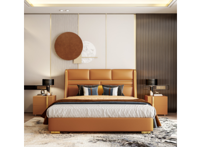 Double bed Bedroom Bed Luxury Furniture Double Hotel Furnishings 180x200