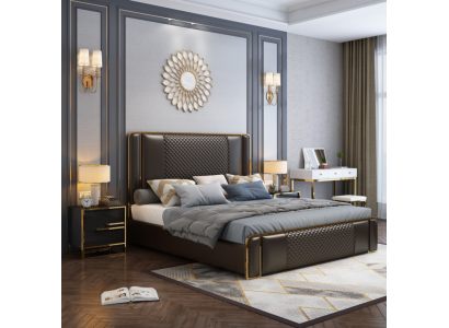 Bed Double bed Beds Furniture Furnishings Bedroom Luxury Design