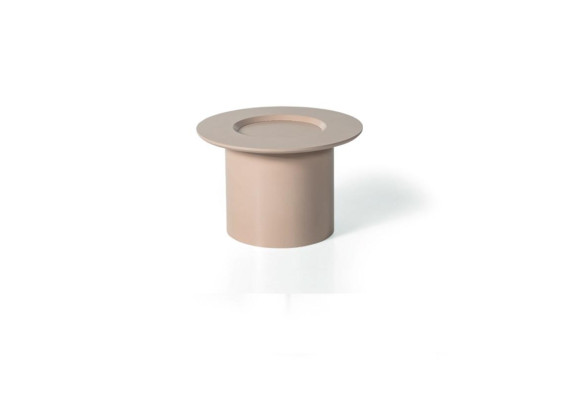 Round Side table Designer Coffee table Living room Table beige Colour