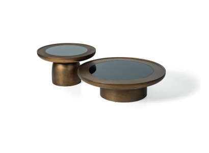 Modern Wood Coffee tables Round 2x Coffee tables Furniture Design Living room 2pcs