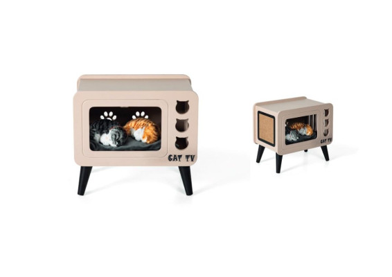 Cat house modern safety for your pet style gray color house new
