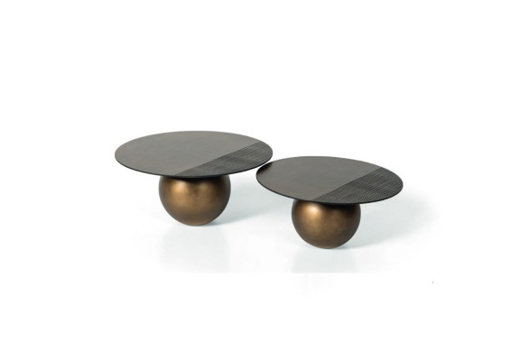Modern Luxury Coffee table Double Round 2x Coffee table Living room Furniture Table