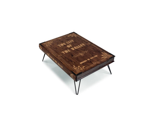 Design Coffee table Brown Book Modern Furniture Luxury Living room Wood Table