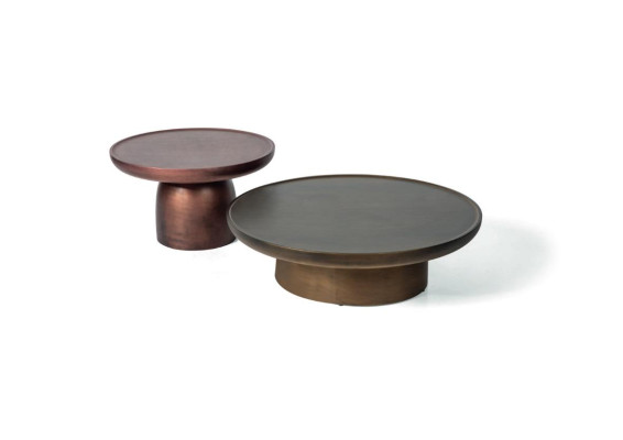 Set 2x Coffee table stainless steel Side table Designer Living room table 2 pieces